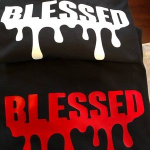 Unisex Blessed Tshirts  Black or Red $20 each